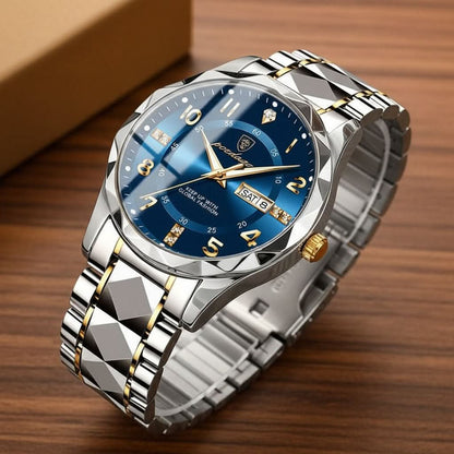 Men's Titanium Alloy Sports Watch – Waterproof Minimalist Analog Wristwatch with Adjustable Metal Band for Everyday Active Wear