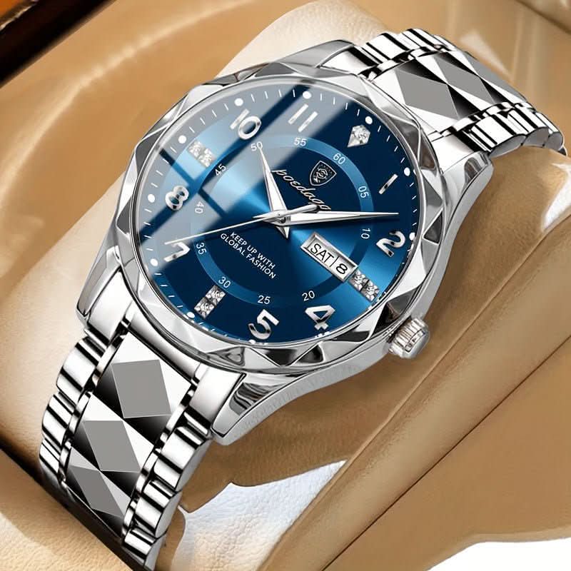 Men's Titanium Alloy Sports Watch – Waterproof Minimalist Analog Wristwatch with Adjustable Metal Band for Everyday Active Wear