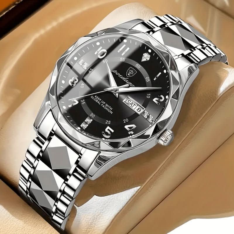 Men's Titanium Alloy Sports Watch – Waterproof Minimalist Analog Wristwatch with Adjustable Metal Band for Everyday Active Wear