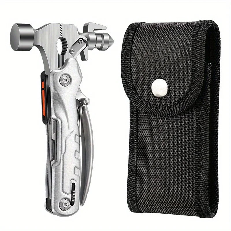 Titan Strike | Tactical Multi-Tool Hammer Kit with 10-in-1 Functionality | Compact Survival Tool for Outdoor Adventures