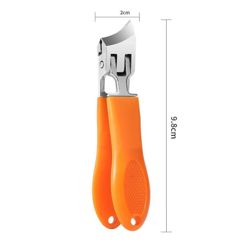 Heavy-Duty Toenail Trimmer for Thick & Hard Nails with Wide Jaw & Anti-Splash Guard – Professional Ergonomic Clippers for Seniors, Men &