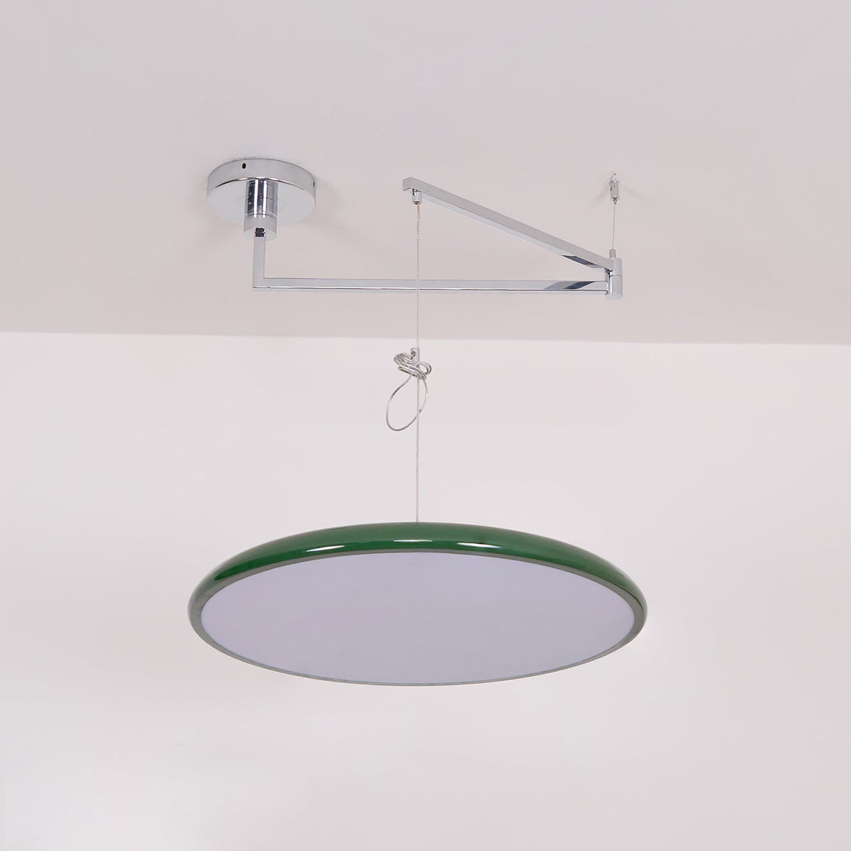 Swing-Arm Chandelier with Integrated LEDs for Kitchen Island, Dining Table & Home Office – Metal Shade, Adjustable Height