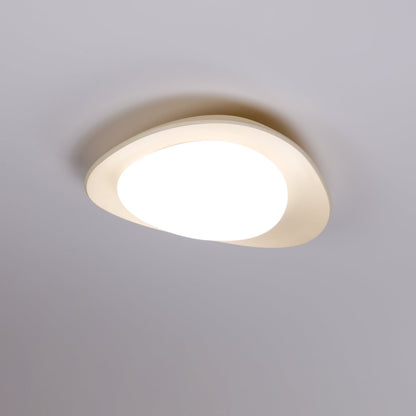 Flush Mount Ceiling Light Botanical Leaf Design Green 16 Inch Adjustable LED for Bedroom Kitchen Dining Room Natural Decor