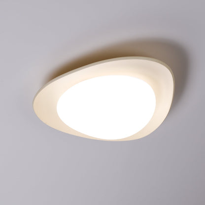 Flush Mount Ceiling Light Botanical Leaf Design Green 16 Inch Adjustable LED for Bedroom Kitchen Dining Room Natural Decor