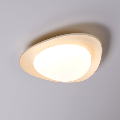 Flush Mount Ceiling Light Botanical Leaf Design Green 16 Inch Adjustable LED for Bedroom Kitchen Dining Room Natural Decor