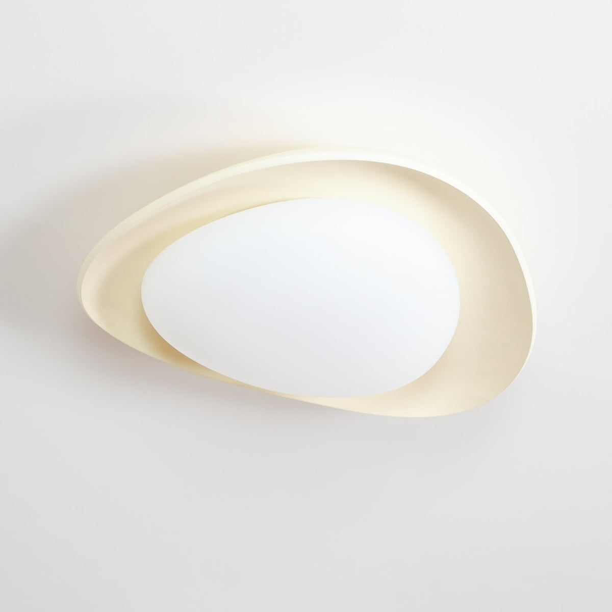 Flush Mount Ceiling Light Botanical Leaf Design Green 16 Inch Adjustable LED for Bedroom Kitchen Dining Room Natural Decor