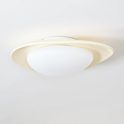 Flush Mount Ceiling Light Botanical Leaf Design Green 16 Inch Adjustable LED for Bedroom Kitchen Dining Room Natural Decor
