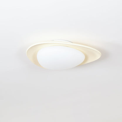 Flush Mount Ceiling Light Botanical Leaf Design Green 16 Inch Adjustable LED for Bedroom Kitchen Dining Room Natural Decor