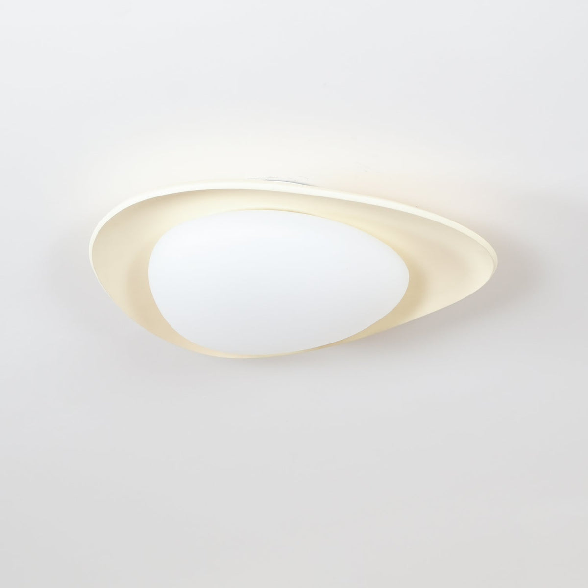 Flush Mount Ceiling Light Botanical Leaf Design Green 16 Inch Adjustable LED for Bedroom Kitchen Dining Room Natural Decor
