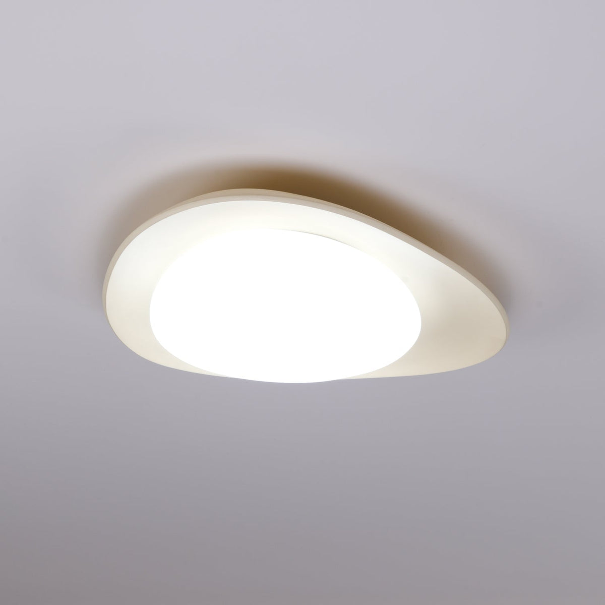 Flush Mount Ceiling Light Botanical Leaf Design Green 16 Inch Adjustable LED for Bedroom Kitchen Dining Room Natural Decor