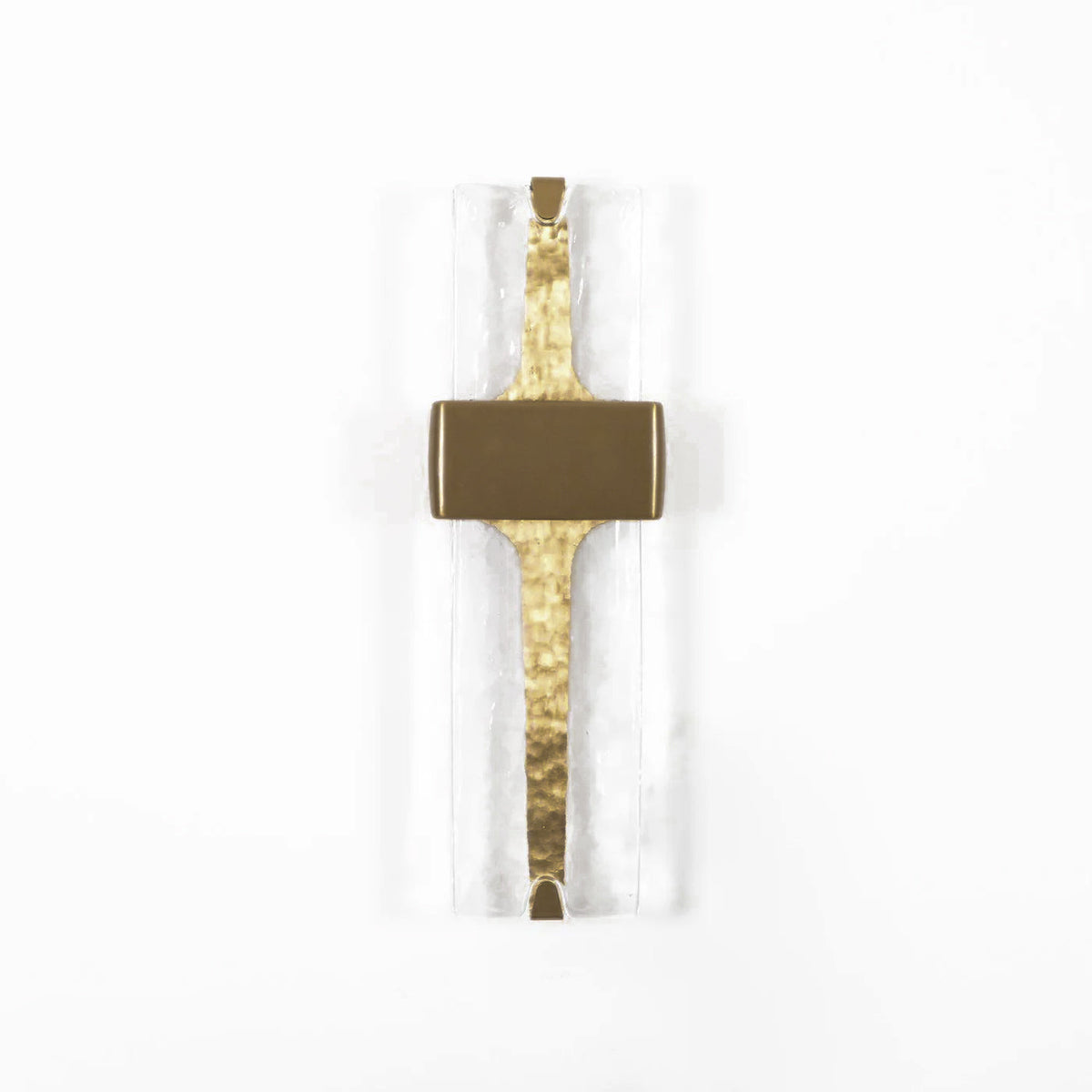 LED Glass Wall Sconce Black Gold Finish 20 Inch Vertical Accent Light Entryway Bedroom Corridor Fixture Adjustable 3000K 4000K 6000K for Mod