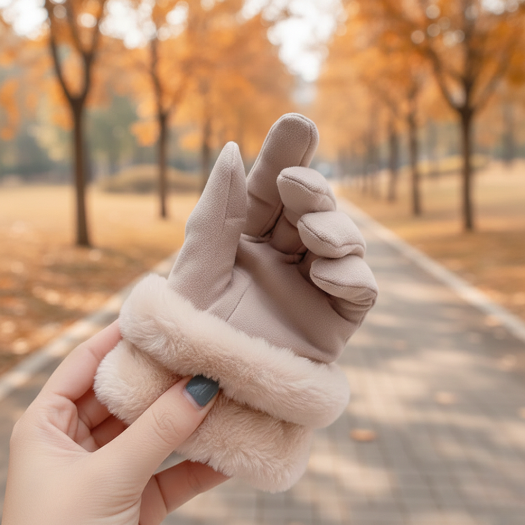 Touchscreen Winter Gloves with Plush Fleece Lining for Women – Cold Weather Texting Gloves