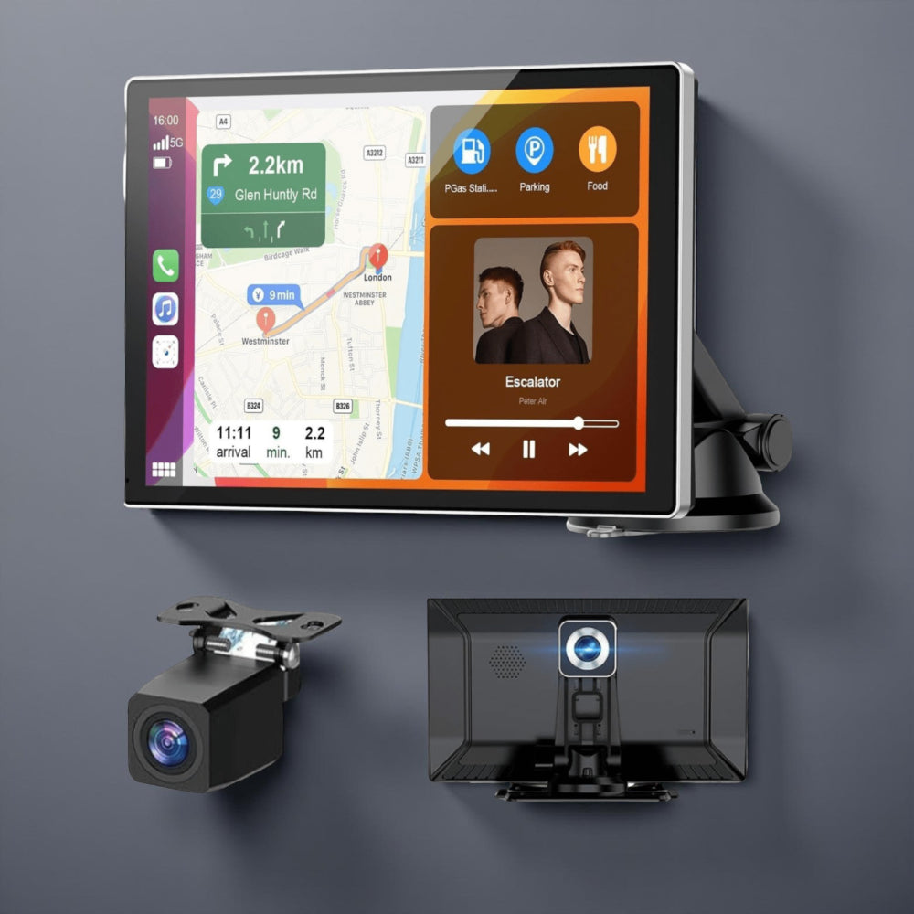 Touchscreen Car Adapter | Wireless CarPlay & Android Auto with HD Display | Universal Compatibility for Enhanced Driving Experience