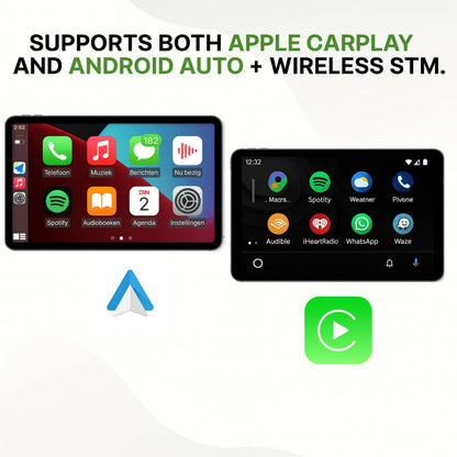 Touchscreen Car Adapter | Wireless CarPlay & Android Auto with HD Display | Universal Compatibility for Enhanced Driving Experience