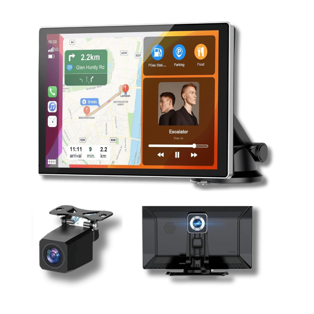 Touchscreen Car Adapter | Wireless CarPlay & Android Auto with HD Display | Universal Compatibility for Enhanced Driving Experience