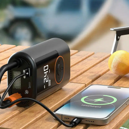 Smart Tire Pump | Portable Tire Inflator with LCD Display | Cordless Design for Efficient Tire Maintenance