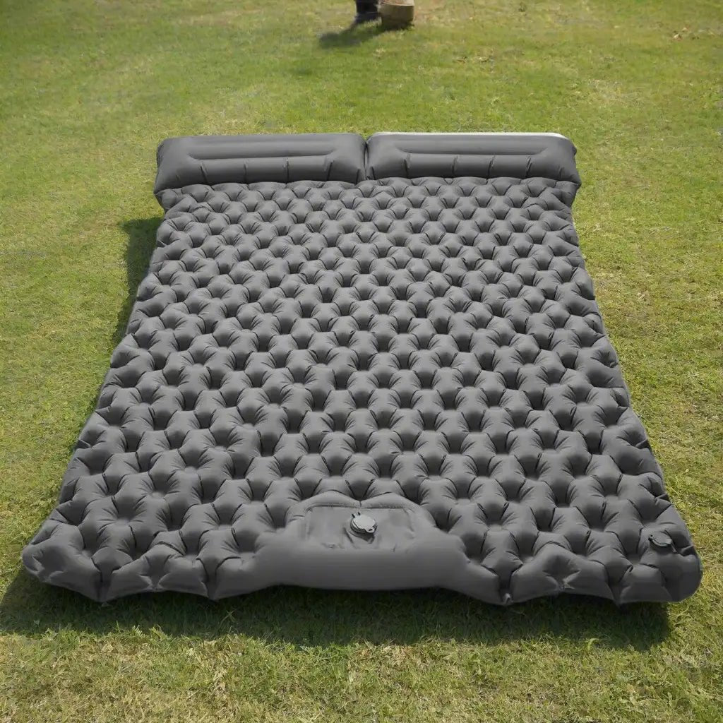 TrailRest | Ultralight Double Self-Inflating Camping Mattress with Auto-Inflation Technology | Spacious and Portable for Outdoor Adventures