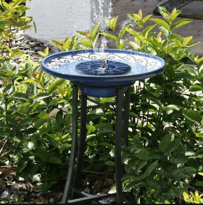 Solar Water Fountain for Bird Bath, Outdoor Bird Bath Fountain with 4 Adjustable Spray Nozzles for Garden Decor
