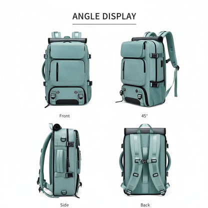 JETPACKER – Large Waterproof Travel Backpack USB Charging Port