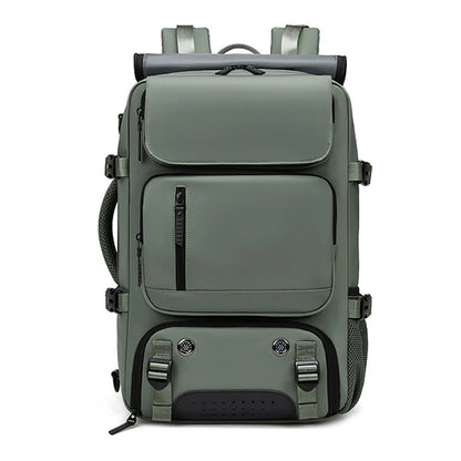Travel Backpack with Shoe Compartment, Waterproof Laptop Backpack with USB Port, Anti Theft Work Backpack for Men