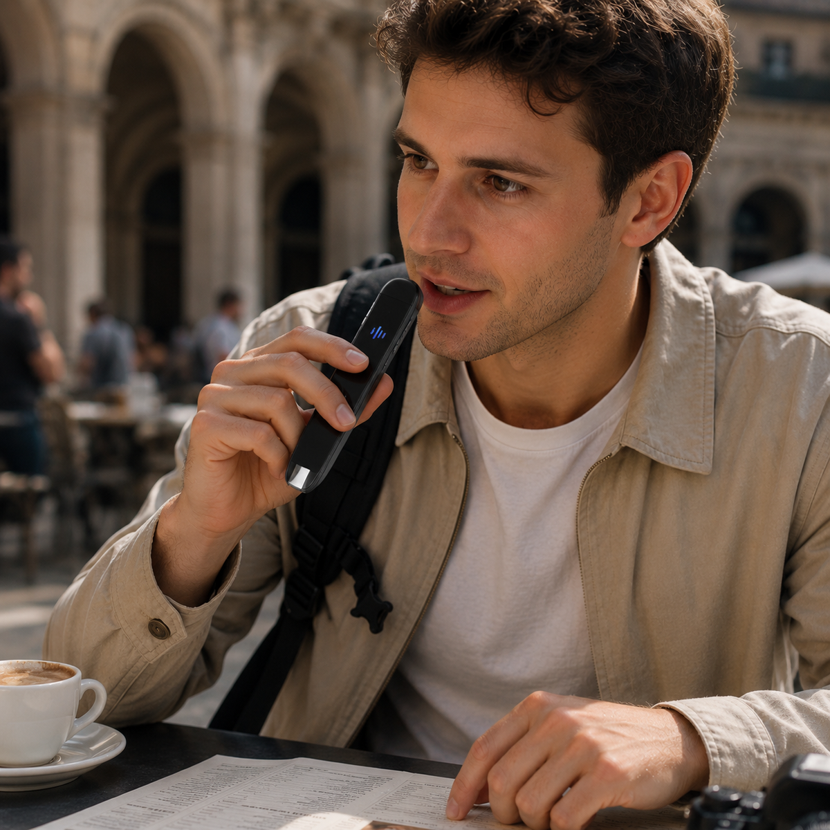 Travel Translator Pen | Voice Language Scanner Device with Text Scanning Support | Compact Design for Easy Communication
