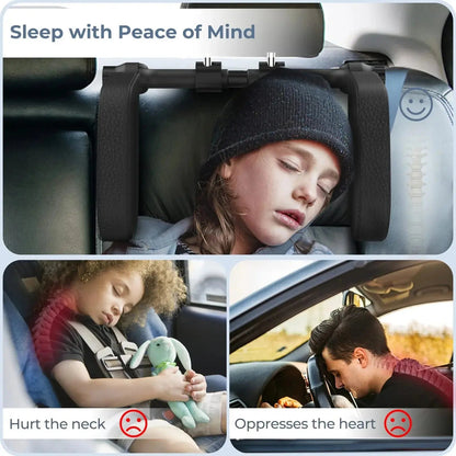 Ortekor Travel Comfort | Adjustable Car Neck Pillow with Side Support | Enhanced Stability for Relaxed Journeys