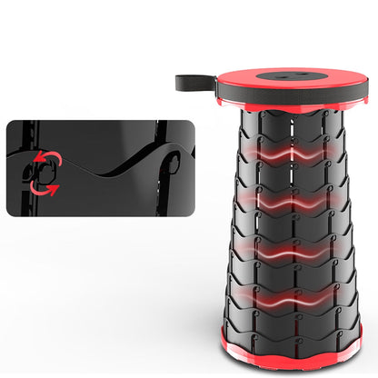 Travel Companion | Foldable Hiking Stool with Adjustable Height | Lightweight Design for Comfort Anytime