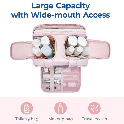Travel Essentials | Compact Toiletry Organizer with Waterproof Lining | Lightweight Design for Effortless Packing