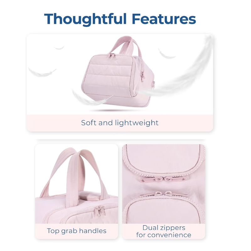 Travel Essentials | Compact Toiletry Organizer with Waterproof Lining | Lightweight Design for Effortless Packing