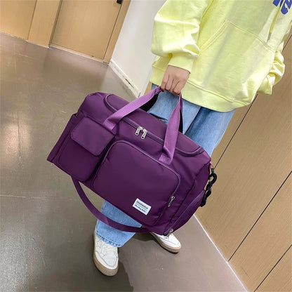 Travel Essentials | Multi-Pocket Gym Duffle Bag with Waterproof Design | Versatile Carrying for Organized Adventures
