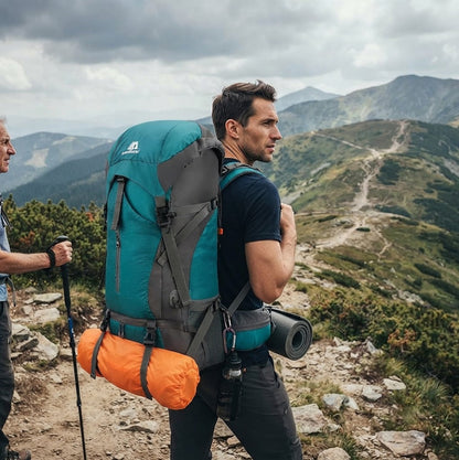 Alpivento | 70L Trekking Backpack with Rain Cover & Ergonomic Design | Perfect for Multi-Day Hikes