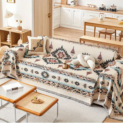 Tribe Sofa Cover - Premium Chenille, Bohemian Slipcover for Sectionals