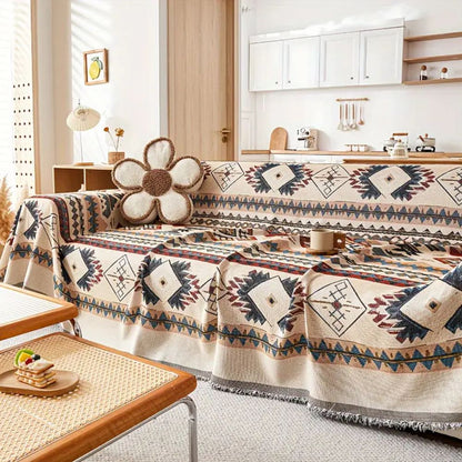 Tribe Sofa Cover - Premium Chenille, Bohemian Slipcover for Sectionals