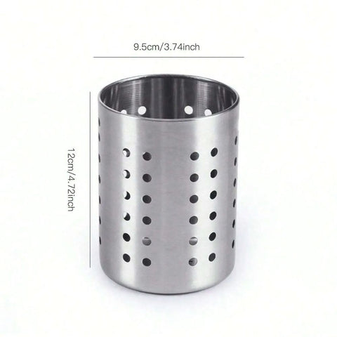 Trivena Kitchen Organizer - Stainless Steel Cutlery Tray with Drainage