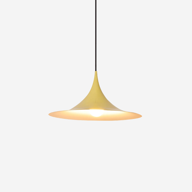 Metal Dome Drop Ceiling Fixture for Kitchen Island & Dining Table – Cord-Adjustable Contemporary Hanging Light with E26 Socket in Black, Whi