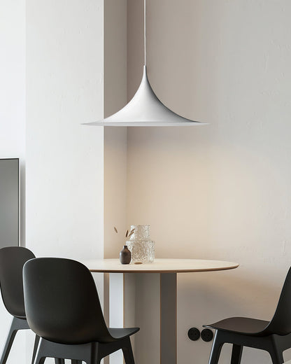 Metal Dome Drop Ceiling Fixture for Kitchen Island & Dining Table – Cord-Adjustable Contemporary Hanging Light with E26 Socket in Black, Whi