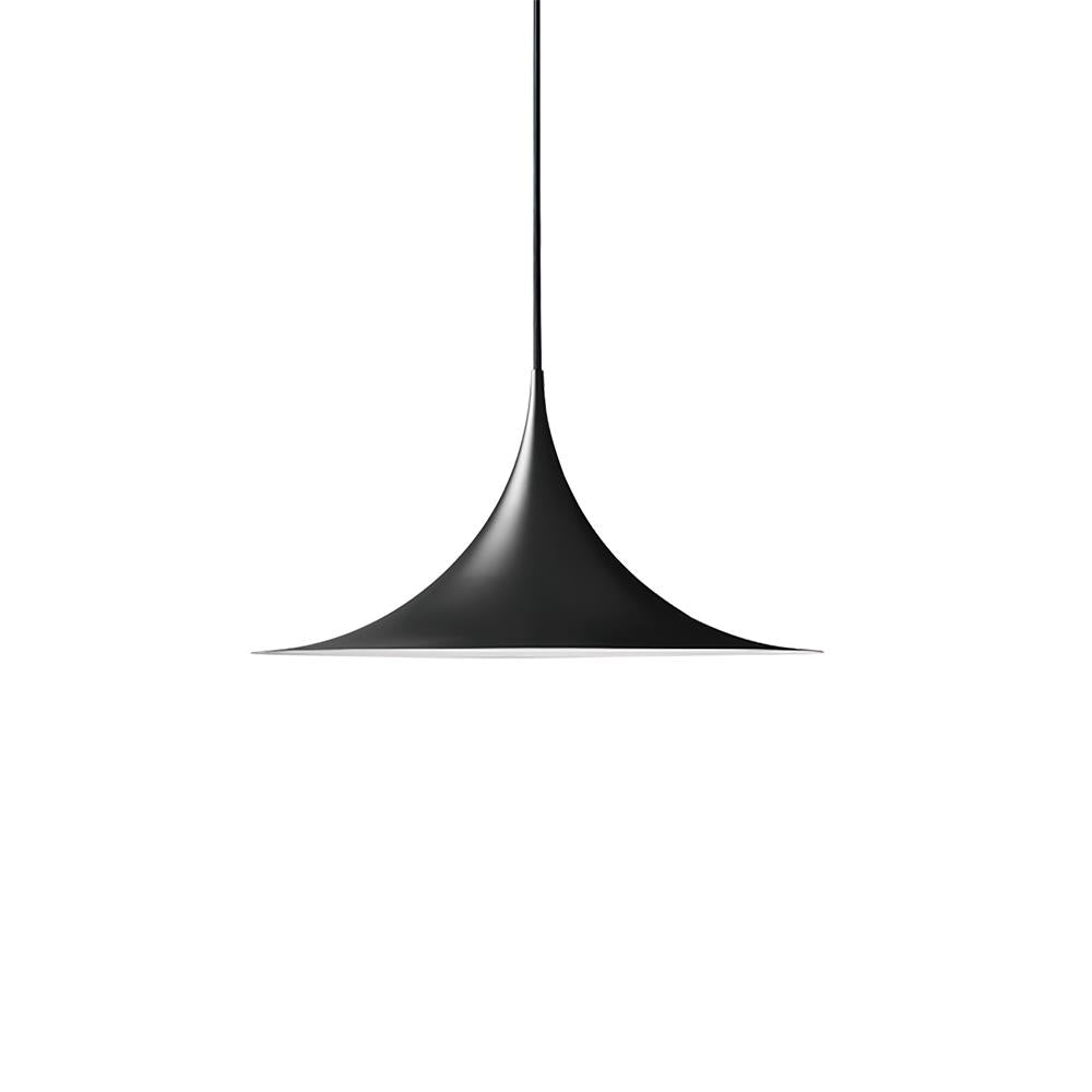Metal Dome Drop Ceiling Fixture for Kitchen Island & Dining Table – Cord-Adjustable Contemporary Hanging Light with E26 Socket in Black, Whi
