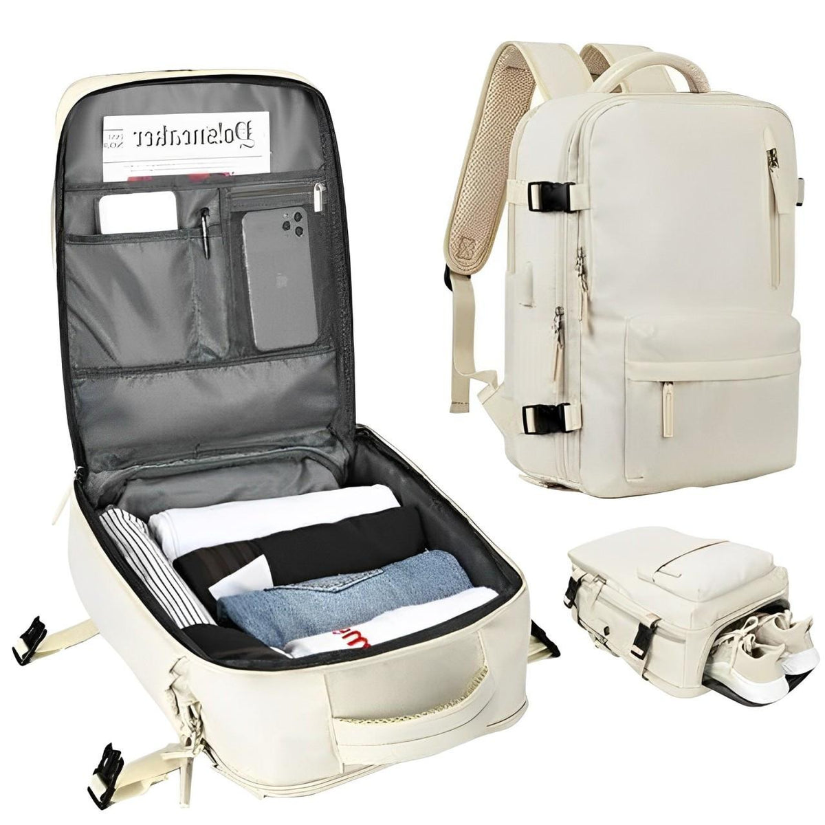 Active Traveler | Waterproof Travel Backpack with USB Charging Port | Lightweight Design for Ultimate Comfort