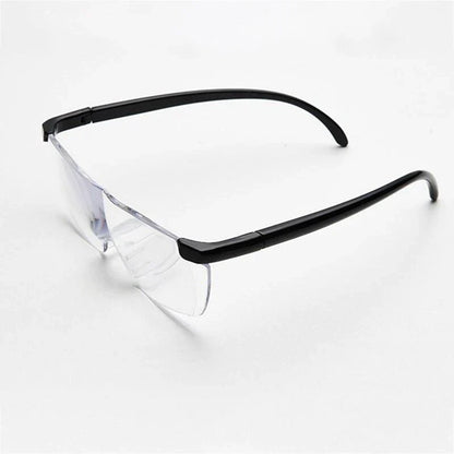 Magnifying Reading Glasses 250% Zoom Hands-Free Vision Aid for Needlework Crafts Repairs Hobbies Over Prescription Eyewear Unisex