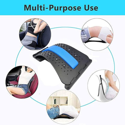 Multi-Level Spinal Alignment Device for Posture Correction and Lumbar Support at Home, Gym or Office Use