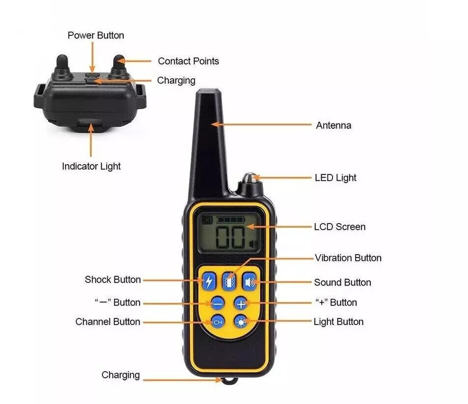 Ultimate Dog Training Collar | Shock Collar for Dogs with Waterproof Design | 2600ft Range for Effective Training