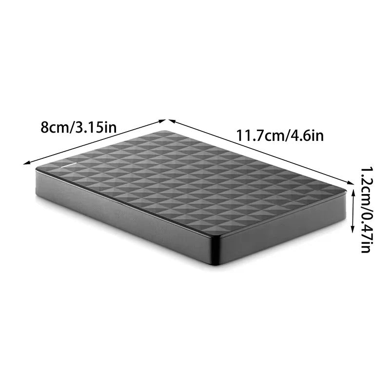 External Hard Drive 8TB, Slim Portable Hard Drive, Plug and Play Hard Disk Drive for Computer Backup