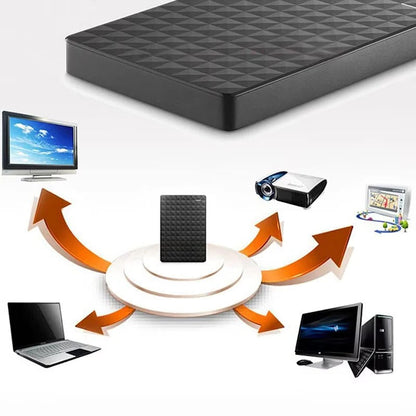 External Hard Drive 8TB, Slim Portable Hard Drive, Plug and Play Hard Disk Drive for Computer Backup