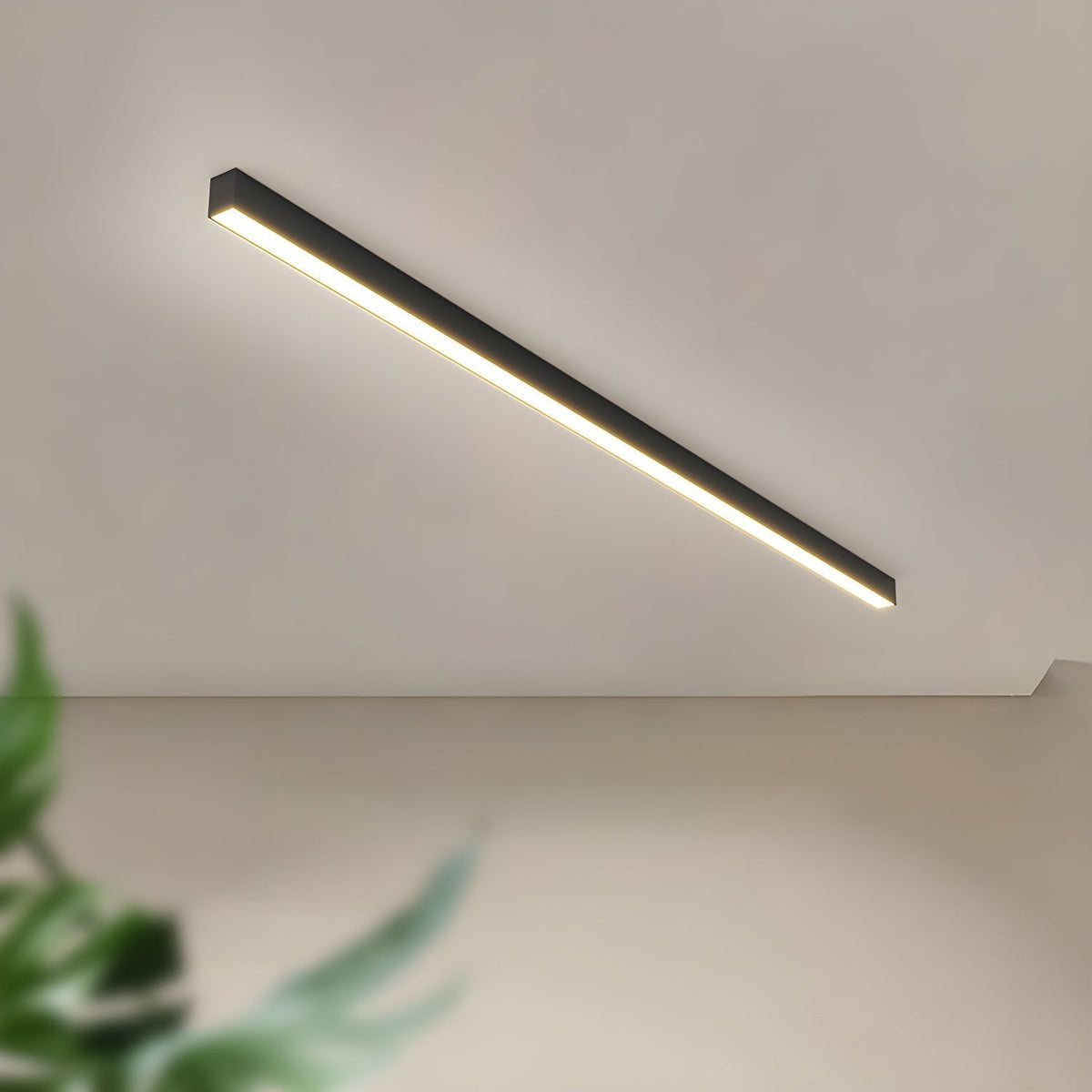 Ultra-Slim Linear LED Ceiling Light for Modern Kitchens & Offices – Flush Mount 2-4 Foot Bar Fixture