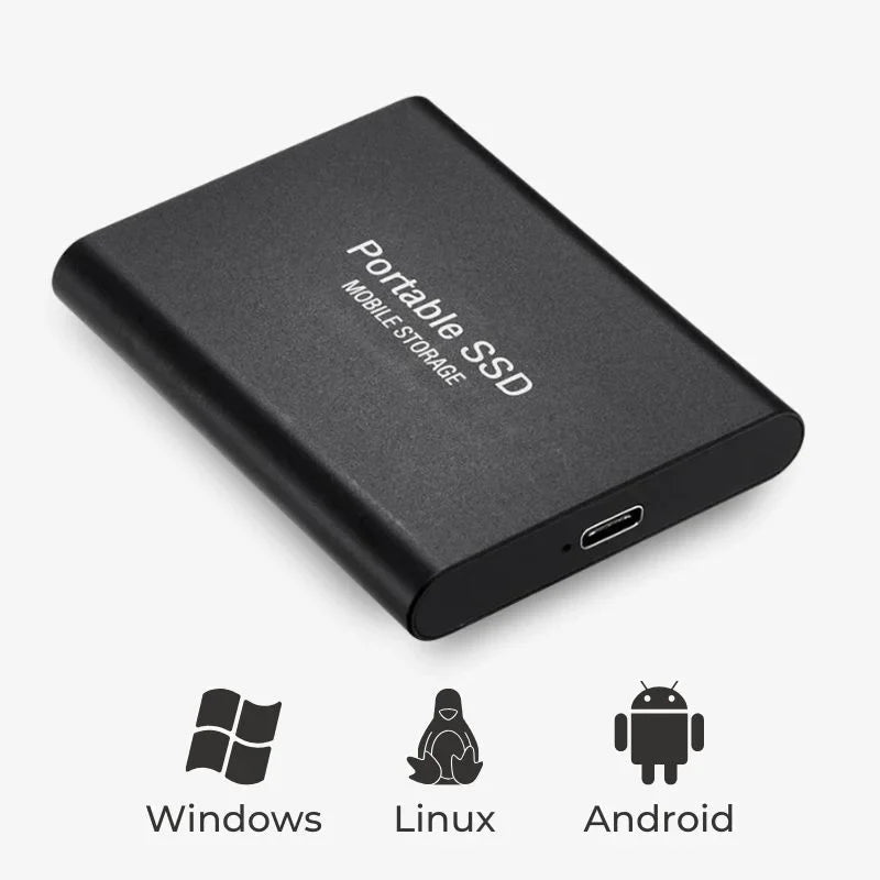 Solid-State Drive USB 3.1 Lightweight Metal Backup Solution 1TB 2TB 4TB 8TB 16TB for Windows Mac Gaming Console Transfer