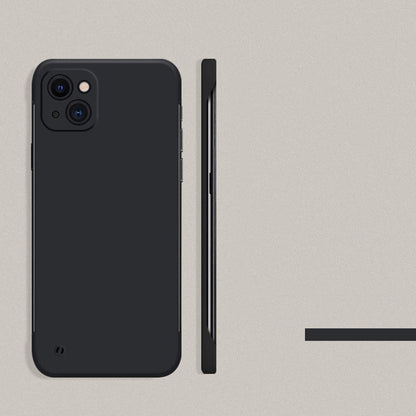 Slim Hardshell Case for iPhone 14-17 Series with Lens Cover & Anti-Fingerprint Finish – Minimal Protection with Raised Edges, Lanyard Hole