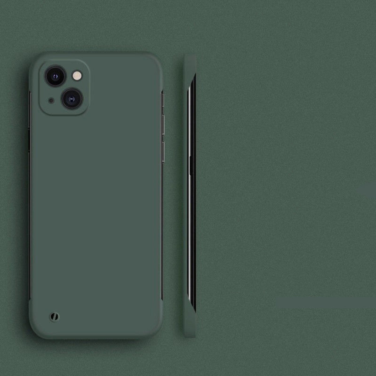 Slim Hardshell Case for iPhone 14-17 Series with Lens Cover & Anti-Fingerprint Finish – Minimal Protection with Raised Edges, Lanyard Hole