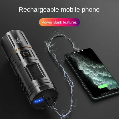 Ultra Bright Night Beam | Rechargeable Flashlight with High-Intensity LED | Waterproof Design for Outdoor Adventures