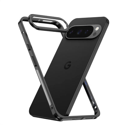 Metal Phone Bumper Case for Google Pixel with Cooling Vents & Camera Protector – Shock-Absorbing Aluminum Frame for Pixel 8, 9, 10, 11