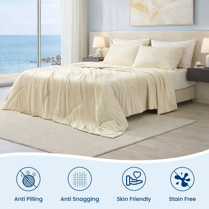 Ultra Cooling Comforter | Double-Sided Design with Advanced Fabric Technology | Lightweight for Year-Round Comfort